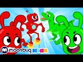 ORPHLE vs MORPHLE - Dinosaurs and Robots - My Magic Pet Morphle | Cartoons For Kids