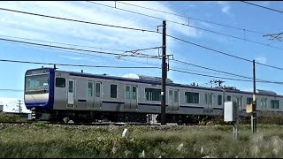 E235系1000番代J-04編成　配9728ﾚ　EF641032牽引  4095ﾚと離合