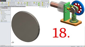 SolidWorks Tutorial | Stirling Engine | 18.Heat Exchange Cylinder Head