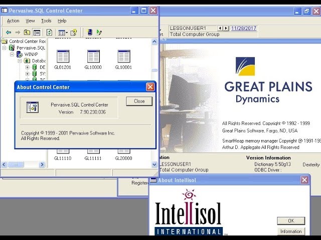 Great Plains Dynamics on Pervasive SQL 2000 or Btrieve data export