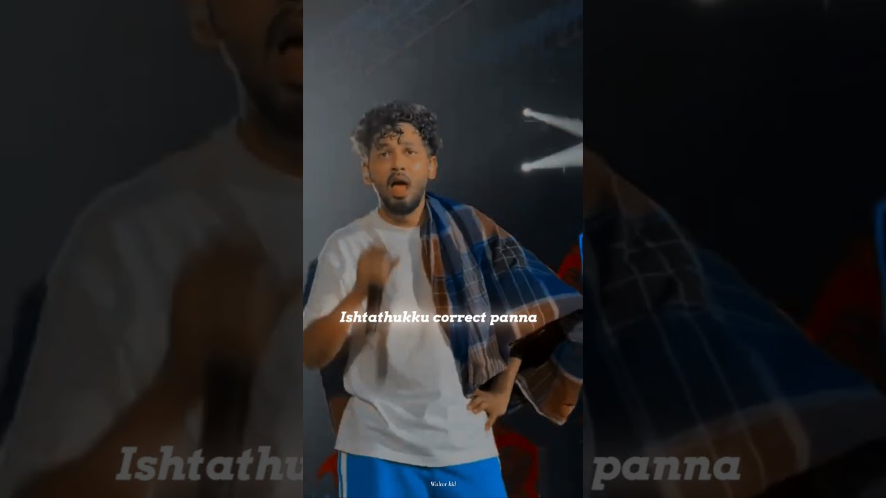 kadhalikathey manase kadhalikathey whatsapp status video @Waltor_kid #hiphoptamizha #brokenheart