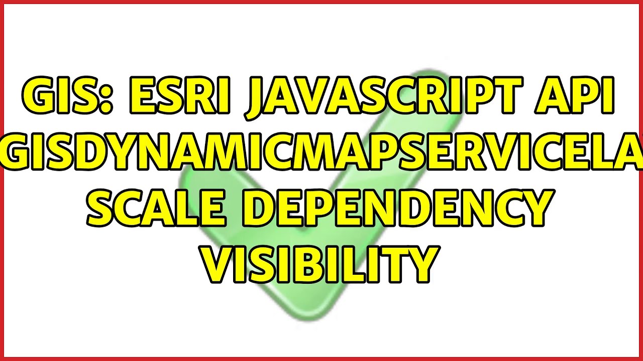 GIS: ESRI JavaScript API ArcGISDynamicMapServiceLayer Scale Dependency Visibility (2 Solutions!!)