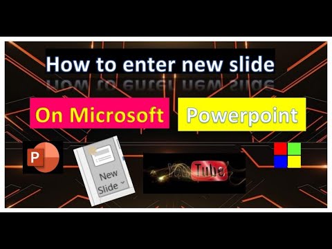 How to enter new slide in microsoft powerpoint / powerpoint / #1 - YouTube