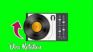 Record Spinning | Cd Player Green Screen |Adobe After Effect Cd Animation | Rotating Music Disc