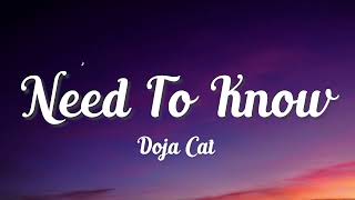 Need To Know Lyrics - Doja Cat - Lyric Best Song