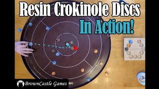 Gameplay Highlights with Resin Crokinole Discs Gameplay Highlights with Resin Crokinole Discs