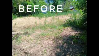 Here is some before and after Photos of a wonderful yard we did.
