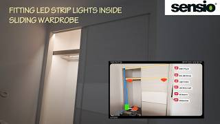 Fitting LED Strip Lights in a Sliding Wardrobe #diy #ledlights #bedroom