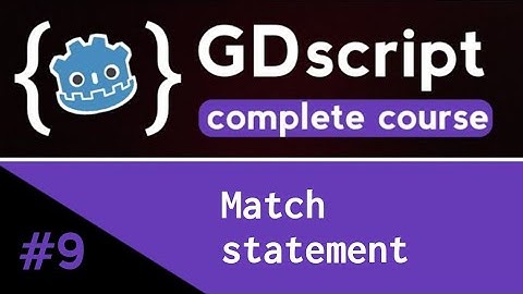 match statement in gdscript ✅| GDscript complete course (Beginner to Advanced) | Ep 9