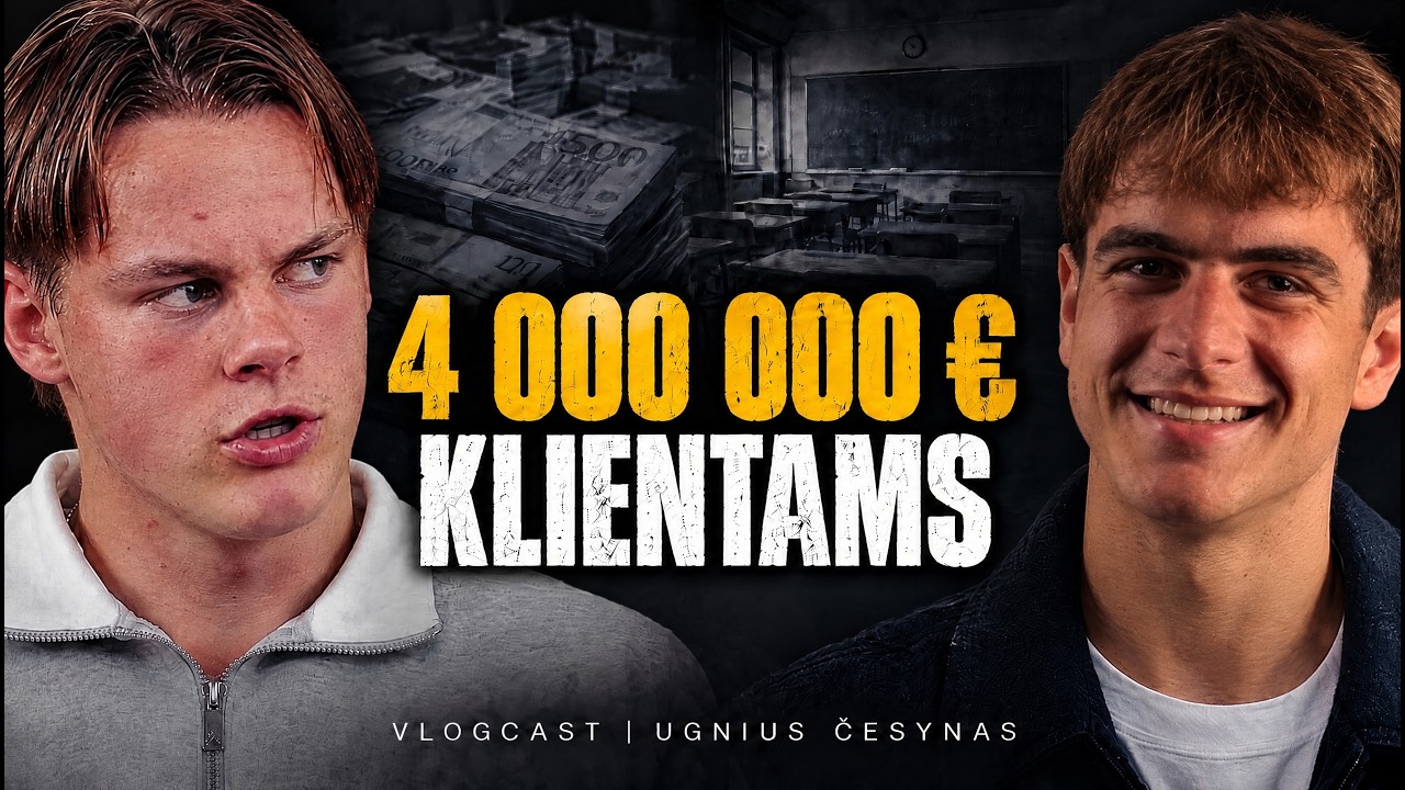 17-os metė mokyklą ir uždirbo klientams 4 000 000 € | Ugnius Česynas