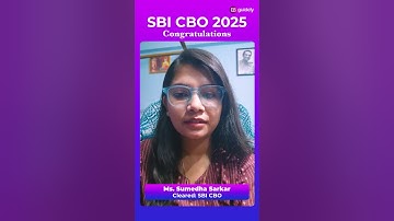 SBI CBO Success Story: Sumedha Strategy #guidely #sbicbo #topperstalk #successstory #interview #yt