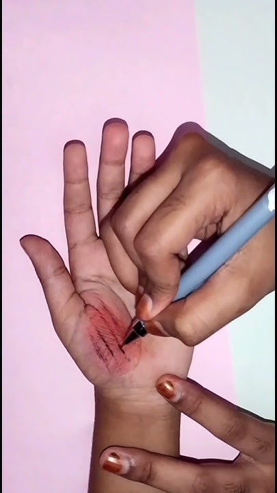 How To Make A Fake Cut With Pen Fake cut tutorial | Only using sketch pen and pens 😱| #art #tutorial #