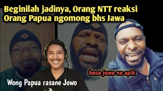 Beginilah jadinya Orang NTT reaksi Orang Papua jago ngomong bahasa Jawa//bingung...