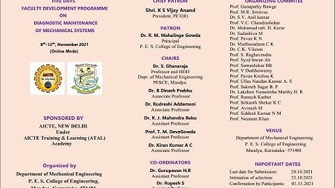 Condition Monitoring of Machine Tools- Dr. Naveen Prakash G V