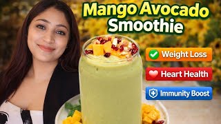 Mango Avocado Smoothie 🥭🥑 | Healthy, Creamy & Refreshing Summer Drink