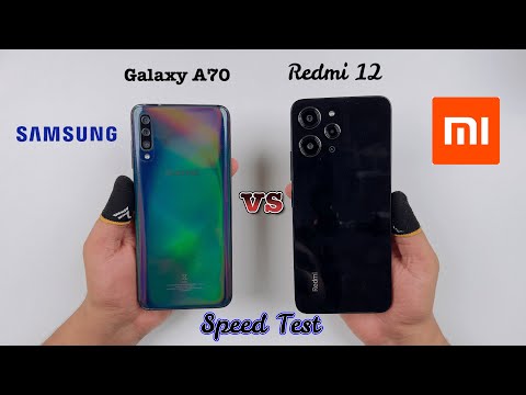 Samsung A70 vs Redmi 12 Speed Test Live