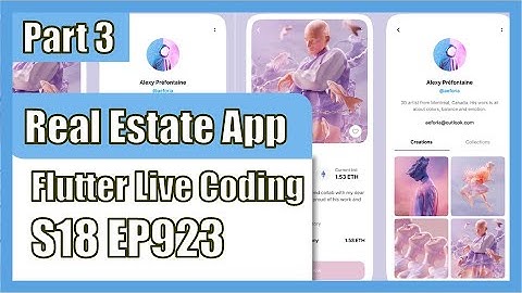 [Flutter] Flutter Live Coding EP923 (NFT Marketplace App Part 3)