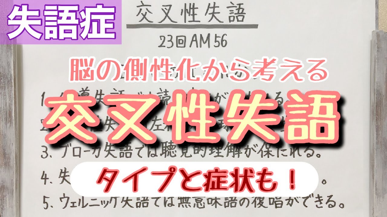 【解説】右半球損傷でなぜ失語症が起きるか分かる動画
