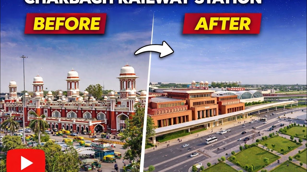 Charbagh Railway Station Redevelopment Lucknow।। चारबाग का नया रेलवे स्टेशन बन रहा है।
