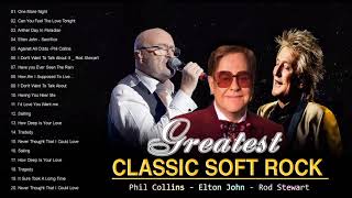 Phil Collins, Elton John, Rod Stewart Greatest Hits With Lyrics - Classic Soft Rock Ever screenshot 5