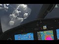 Flying into hurricane ida with real live weather modeling  flight simulator