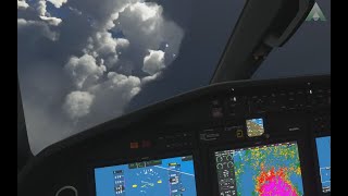 Flying into Hurricane Ida with Real Live Weather Modeling - Flight Simulator