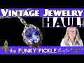 FANTASTIC Vintage Jewelry Haul Thrift Store Finds Victorian Antique REAL GOLD ! Dragon&#39;s Breath!