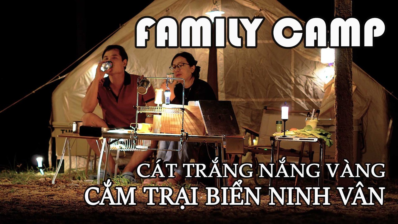 Пляжный лагерь Нинь Ван - Кханьхоа | Белый песок, золотое солнце | Тет 2026 | Семейный лагерь