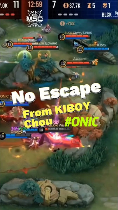 No Escape From KIBOY Chou #msc2023 #ONIC #kiboy #mlbb