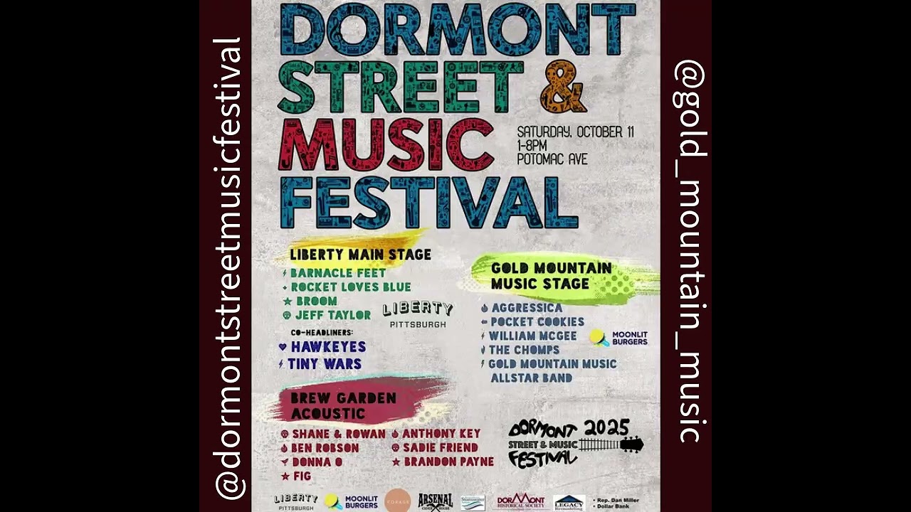 2025 Dormont Street & Music Festival - Saturday, 10/11, 1-8pm