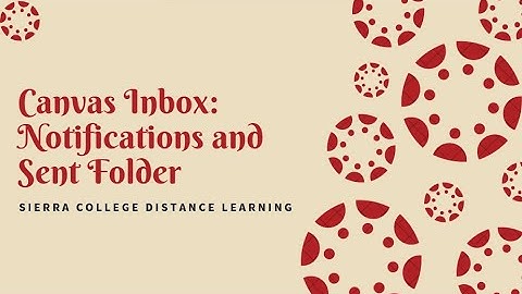 Canvas Inbox Notifications and Sent Folder