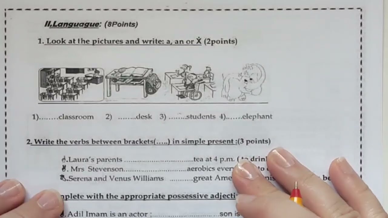 Examen Normalisé Local #Anglais# 2024 تصحيح الموحد المحلي ثالثة إعدادي