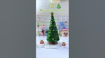 DIY Mini Christmas Tree 🎄⭐️🤩 | #diy #viral #ytshorts #diycrafts #shortviral #artshorts