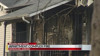 Durham fire officials investigating after multiple units badly damaged in apartment fire