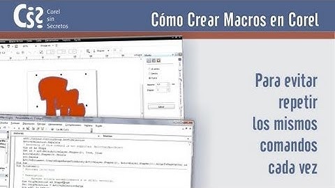 Corel_create a macro - Crear una macro en Corel