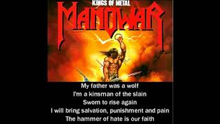 Manowar Hail And Kill Live WITH LYRICS