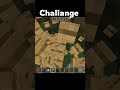 Challange For You In Minecraft #minecraft  #minecraftsurvivalseries100days #shortsfeed #shortsviral