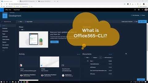 Introduction to Office365 CLI & How to use it