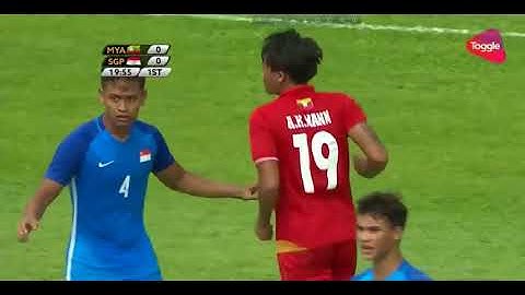Football ⚽: Match Highlights, Myanmar U22 vs Singapore U22, SEA Kuala Lumpur 2017, 14-08-2017