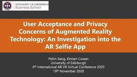 User Acceptance and Privacy Concerns of Augmented Reality Technology