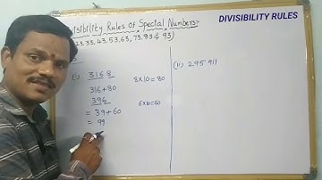 Divisibility Rules of Special Numbers 13,23,33,43,53,63,73,83&93