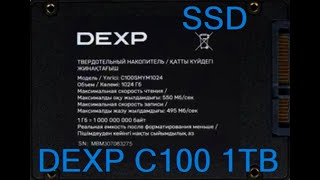 SSD DEXP С100  1 TB  |  Дешёвый диск с огромным ресурсом?