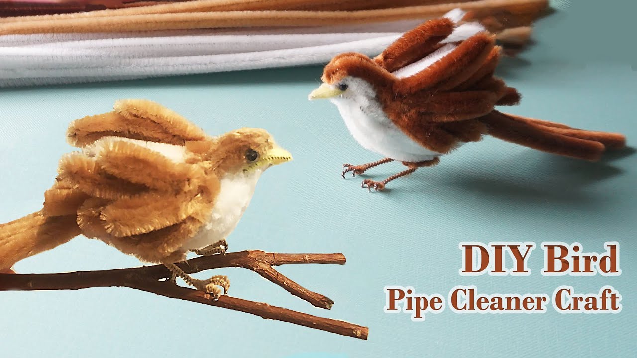 Making a Pipe Cleaner Bird  - Step by Step