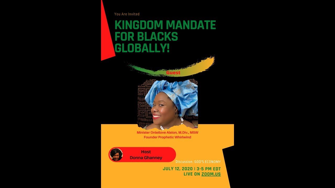 Kingdom Mandate for Blacks Globally  Yah's Economy vs. Man's Economy