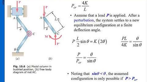 Mechanics of materials CH 10 Columns