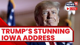 Trump Speech | Donald Trump Attacks Joe Biden, & Ron DeSantis In Iowa | Trump Vs Desantis News LIVE