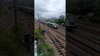 Elizabeth Line 345037 passing West Ealing Footbridge 2/9/25