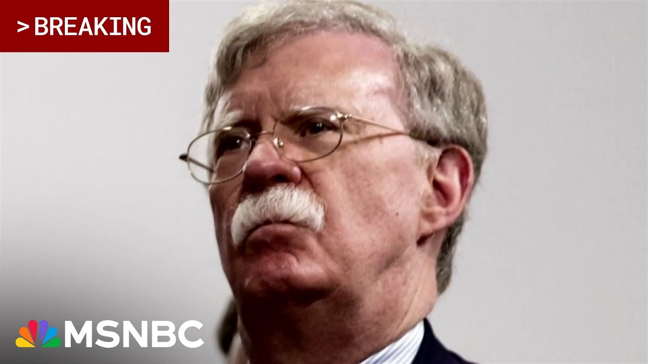 BREAKING: John Bolton indicted by federal grand jury 
