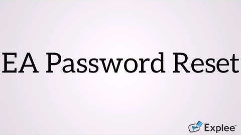 EA Password Reset ?