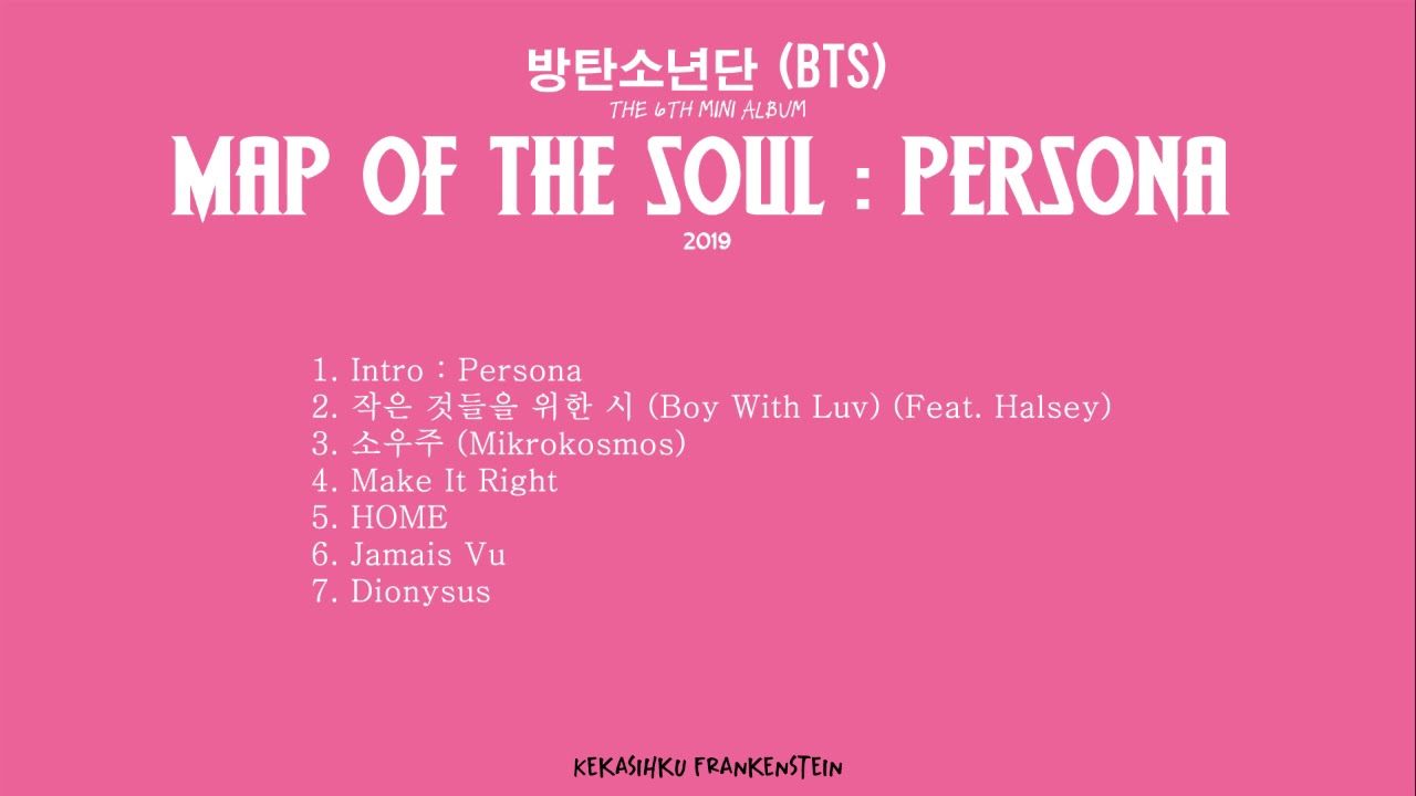 Mp3 Download Bts The 6th Mini Album Map Of The Soul Persona 2019 Link On The Description Youtube